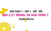 Bài 2.17 SGK Toán 7 tập 1 Kết nối tri thức